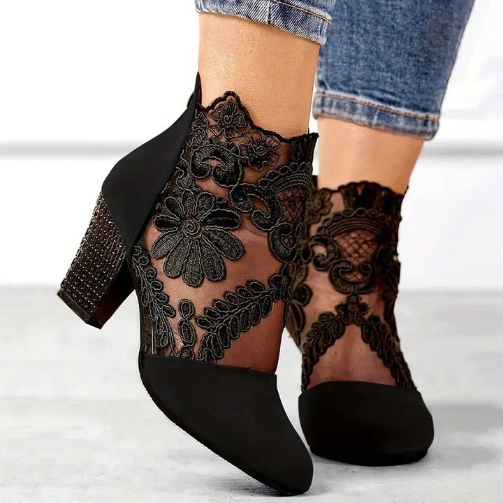 Isla | Elegant Women’s White Heeled Shoes