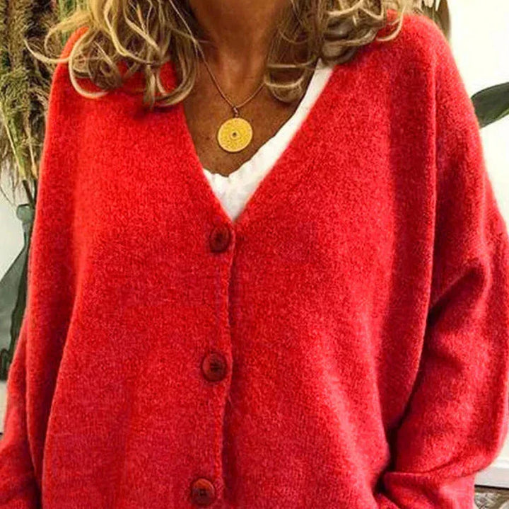 Sophia | V-Neck Button-Front Women’s Cardigan