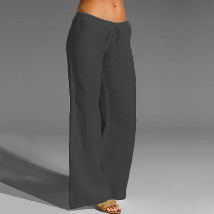 Elara | Breezy Linen Relaxed-Fit Summer Trousers For Women
