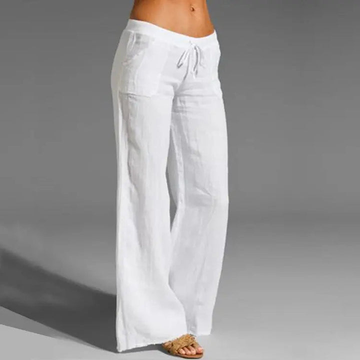 Elara | Breezy Linen Relaxed-Fit Summer Trousers For Women