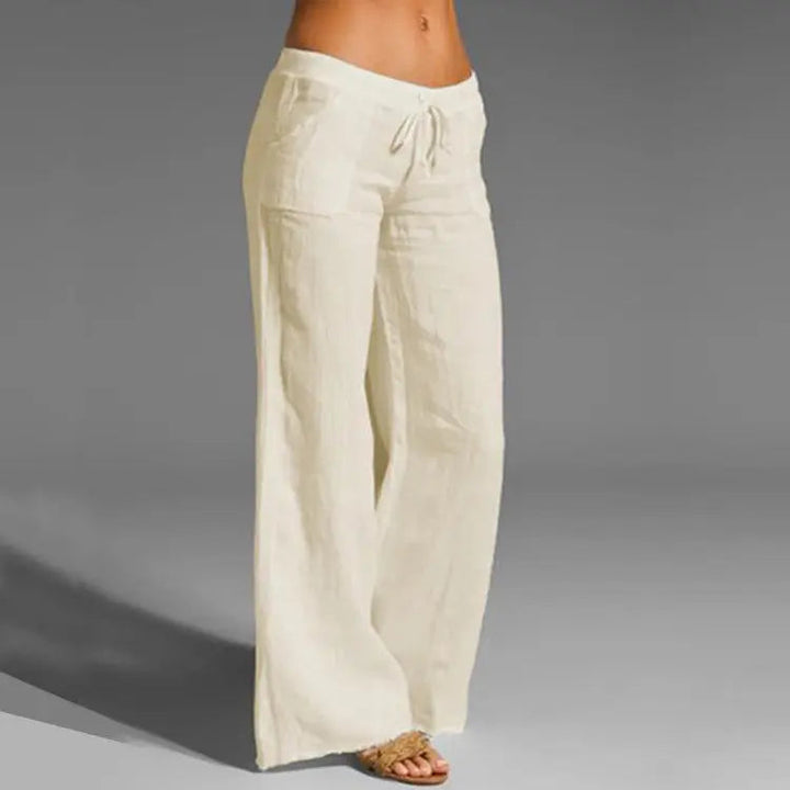 Elara | Breezy Linen Relaxed-Fit Summer Trousers For Women