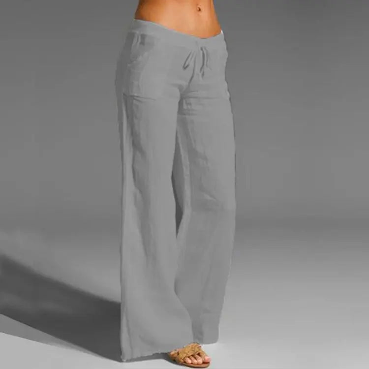 Elara | Breezy Linen Relaxed-Fit Summer Trousers For Women