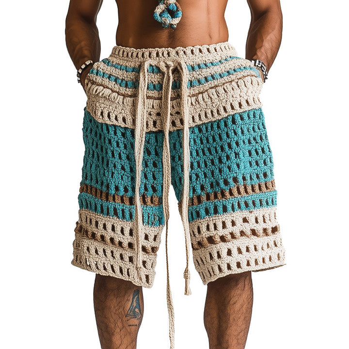 Cairo | Men’s Braided Knit Beach Holiday Shorts