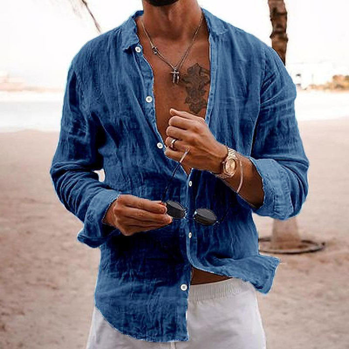 Caleb | Men’s Casual Linen Button-Up Summer Shirt