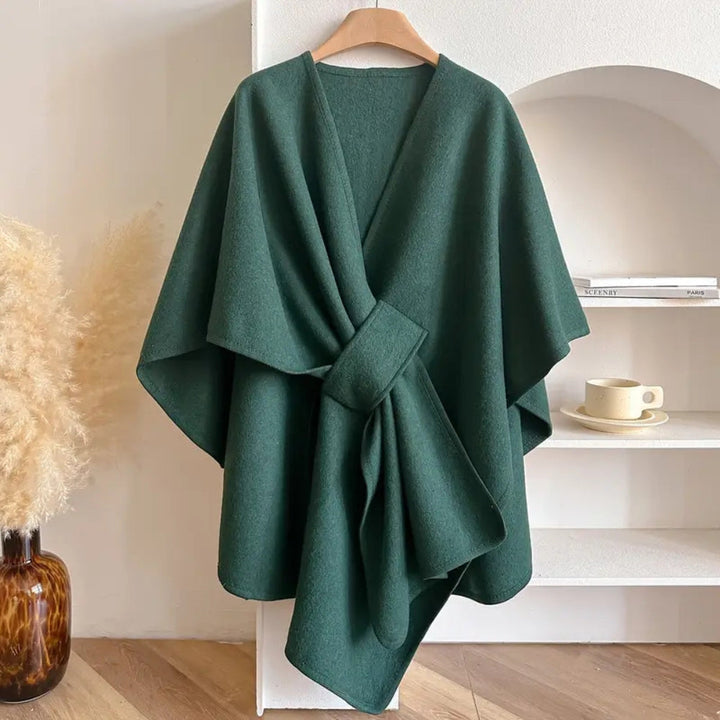 Elise | Elegant Wind-Shield Shawl Collar Coat for Women
