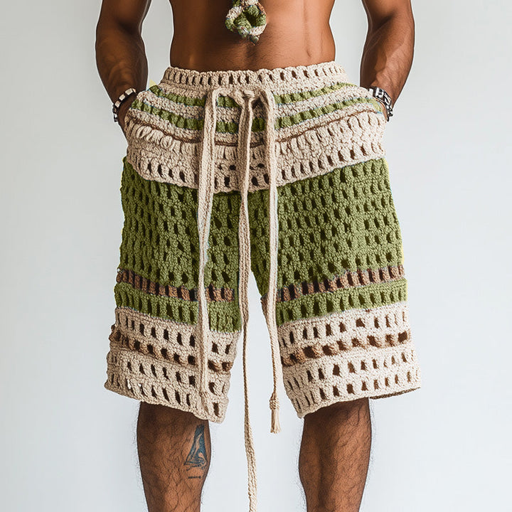 Cairo | Men’s Braided Knit Beach Holiday Shorts