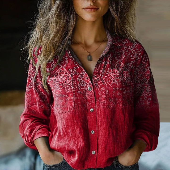 Isadora | Bohemian Vintage Long-Sleeve Blouse For Women