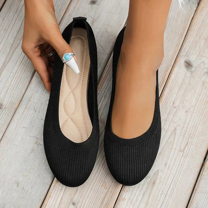 Ella | Women’s Knit Slip-On Ballet Flats