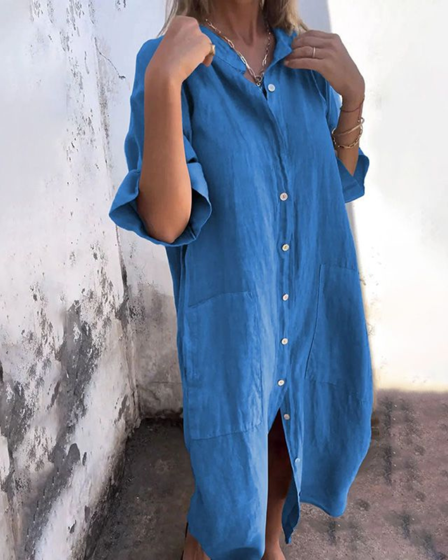Valerie | Relaxed Boho Shirt Dress For Women