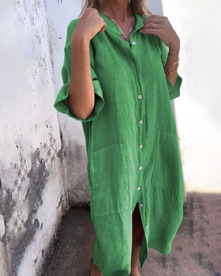 Valerie | Relaxed Boho Shirt Dress For Women