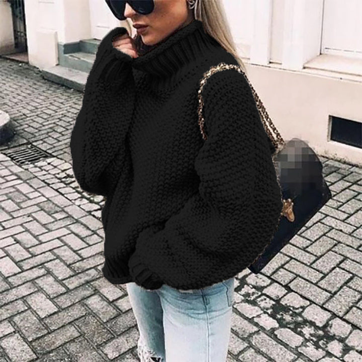 EMMA | Women’s Oversized Chunky Knit Turtleneck Sweater