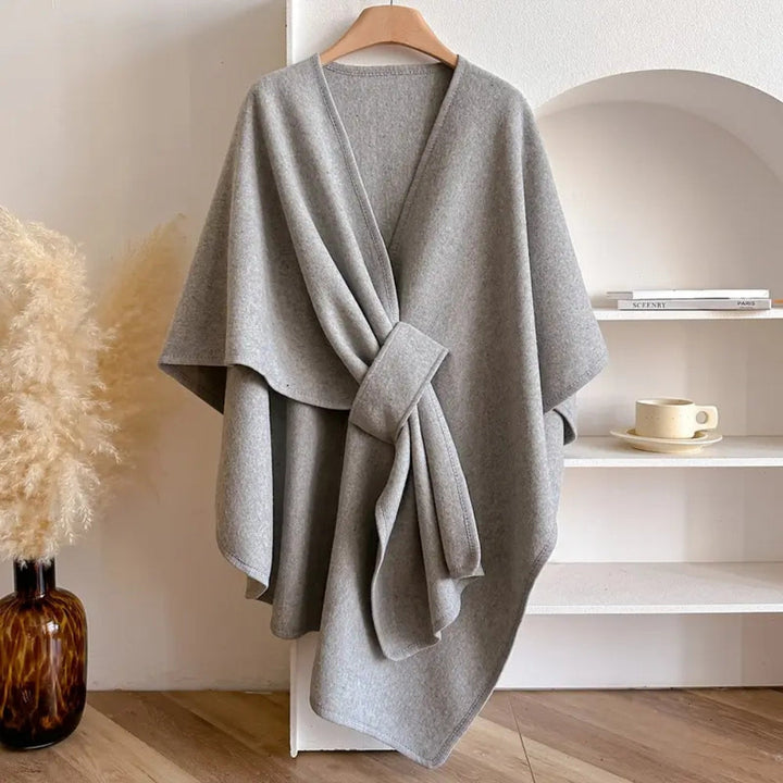 Elise | Elegant Wind-Shield Shawl Collar Coat for Women