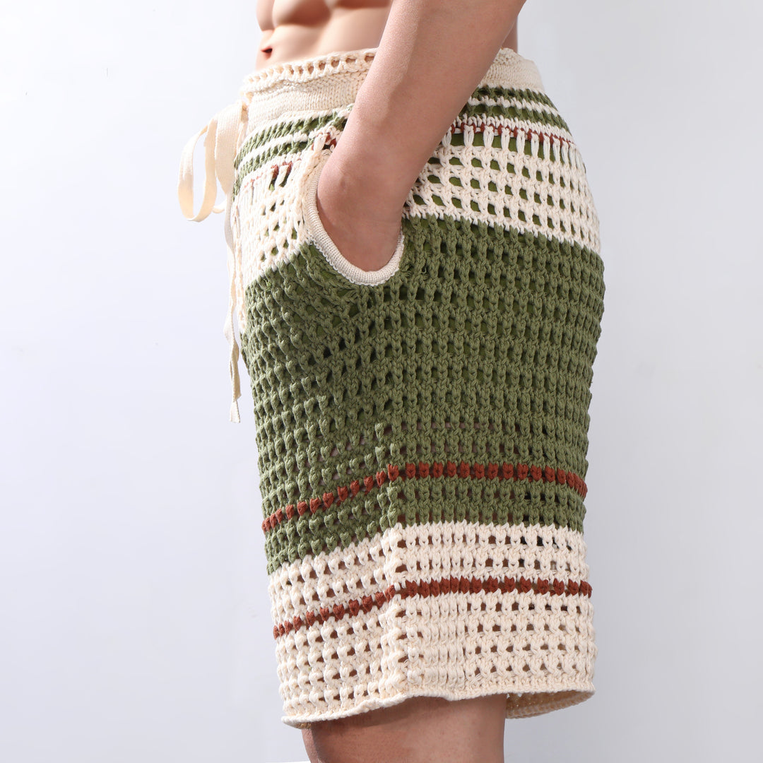 Cairo | Men’s Braided Knit Beach Holiday Shorts