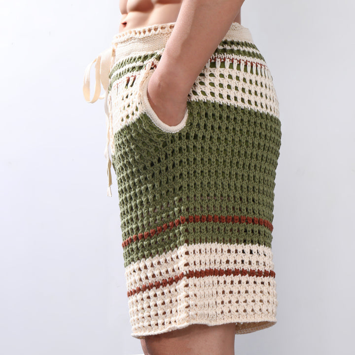 Cairo | Men’s Braided Knit Beach Holiday Shorts