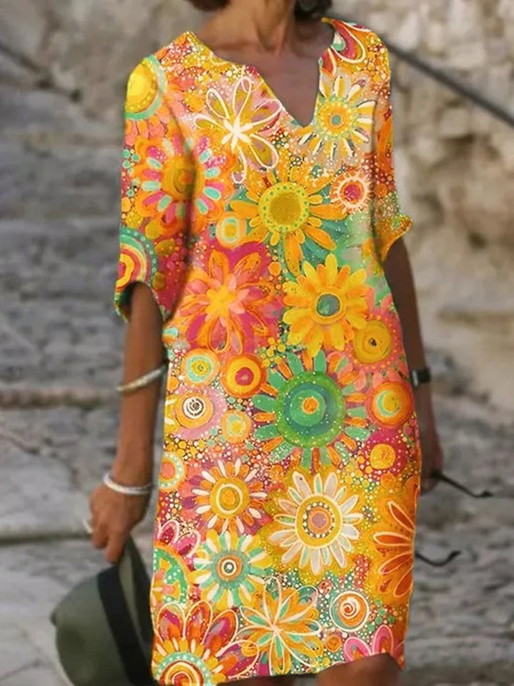 Chloe | Women’s Floral V-Neck Summer Dress