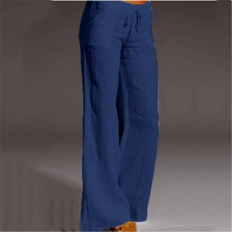 Elara | Breezy Linen Relaxed-Fit Summer Trousers For Women