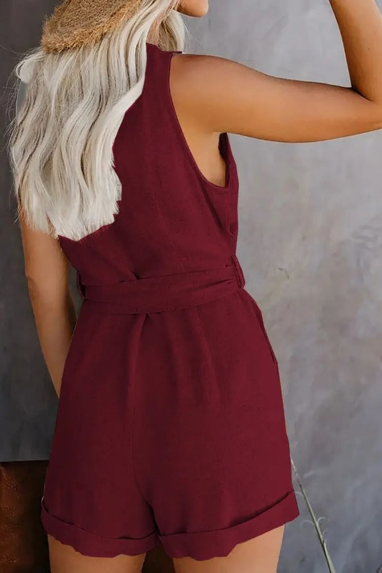 Noelle | Women’s Stylish Short Jumpsuit with Pockets