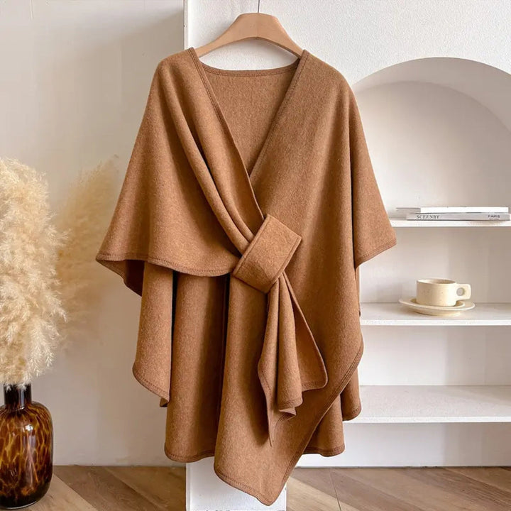 Elise | Elegant Wind-Shield Shawl Collar Coat for Women