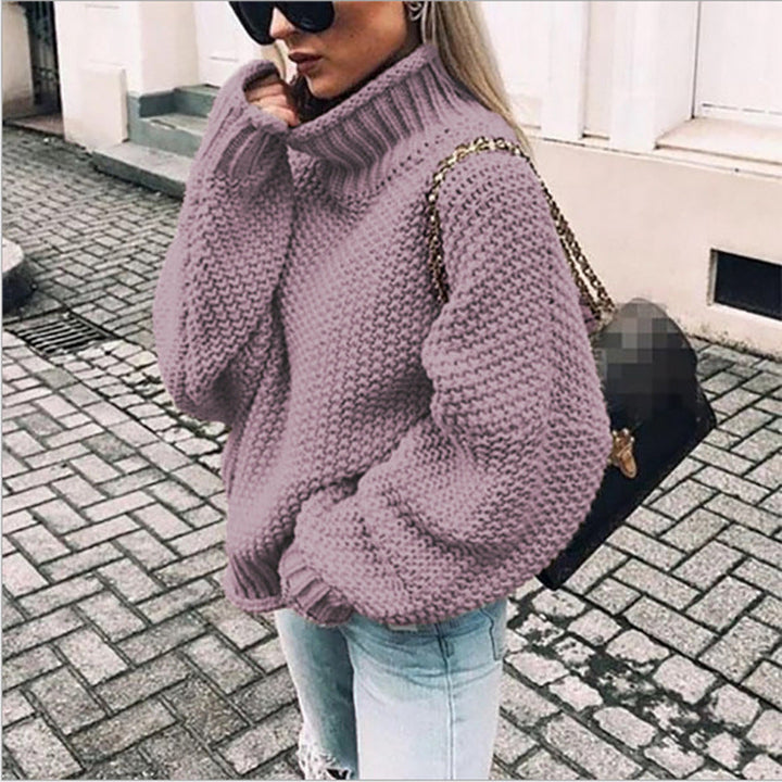 EMMA | Women’s Oversized Chunky Knit Turtleneck Sweater