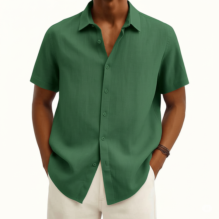 Noah | Men’s Casual Short Sleeve Summer Button-Down Shirt