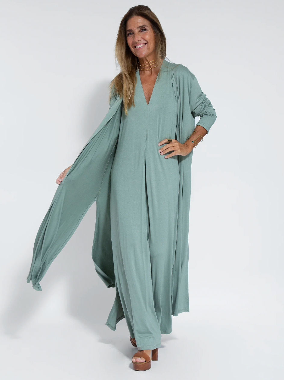 Rosalie | Women’s Long Dress and Vest Two-Piece Set
