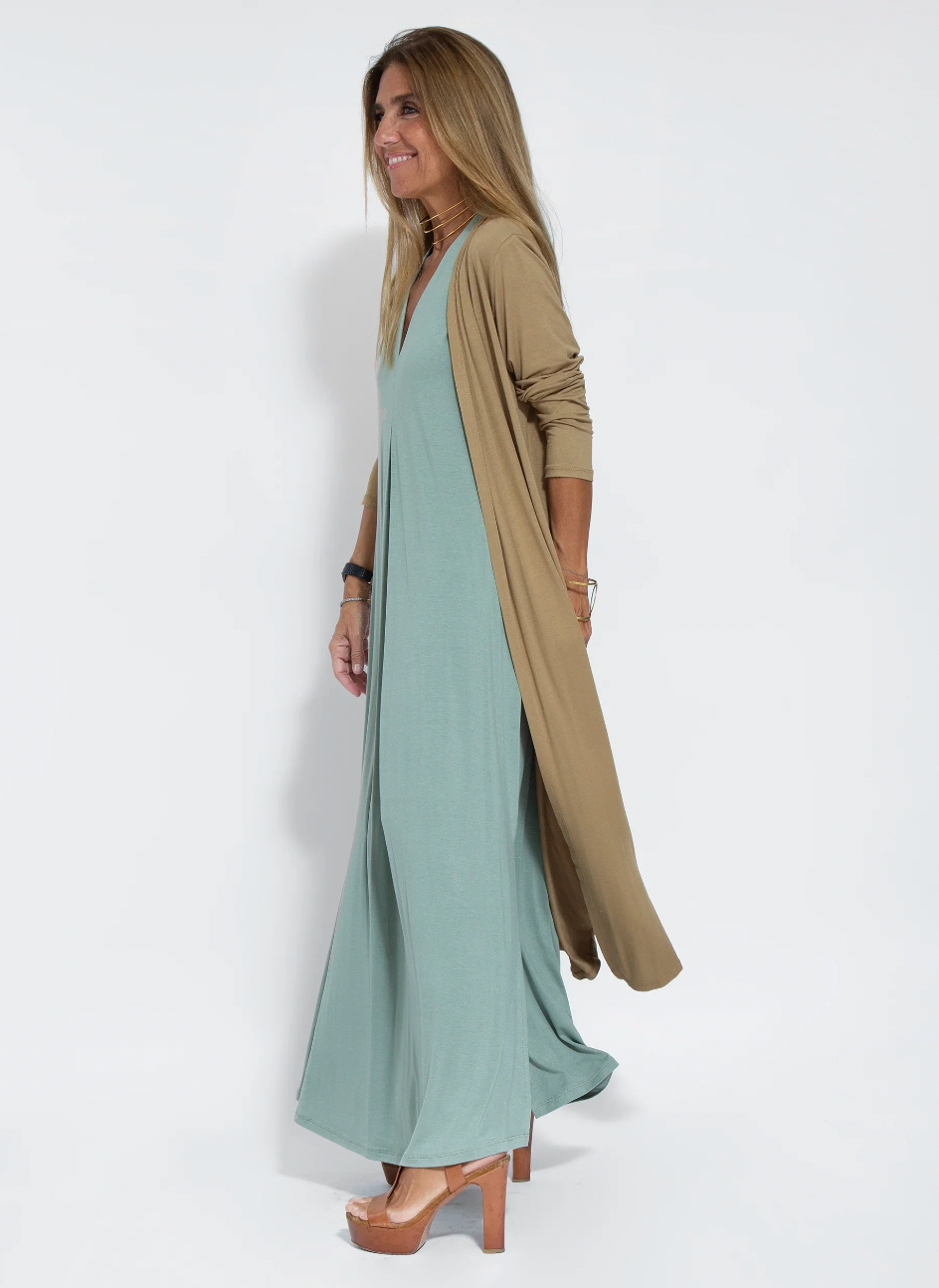 Rosalie | Women’s Long Dress and Vest Two-Piece Set