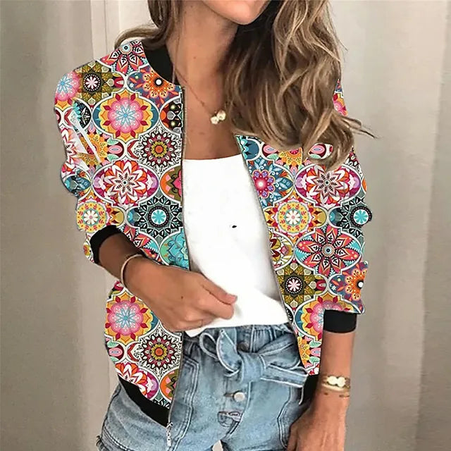 Carmen | Women’s Printed Zip Jacket