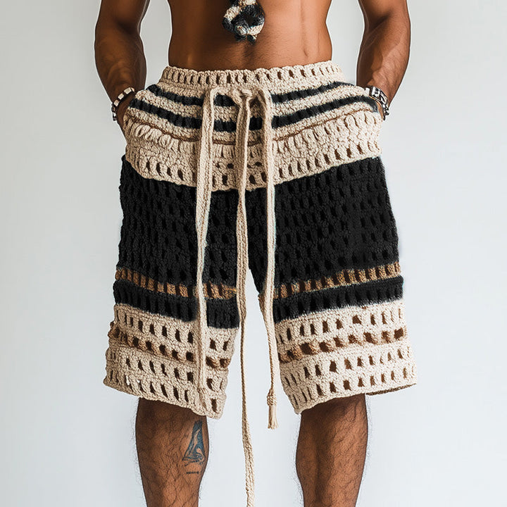 Cairo | Men’s Braided Knit Beach Holiday Shorts