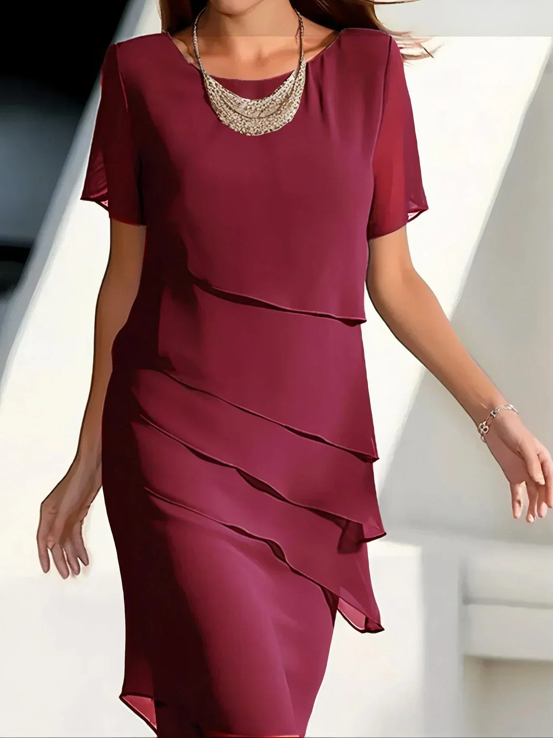 Isla | Women’s Layered Chiffon Summer Dress