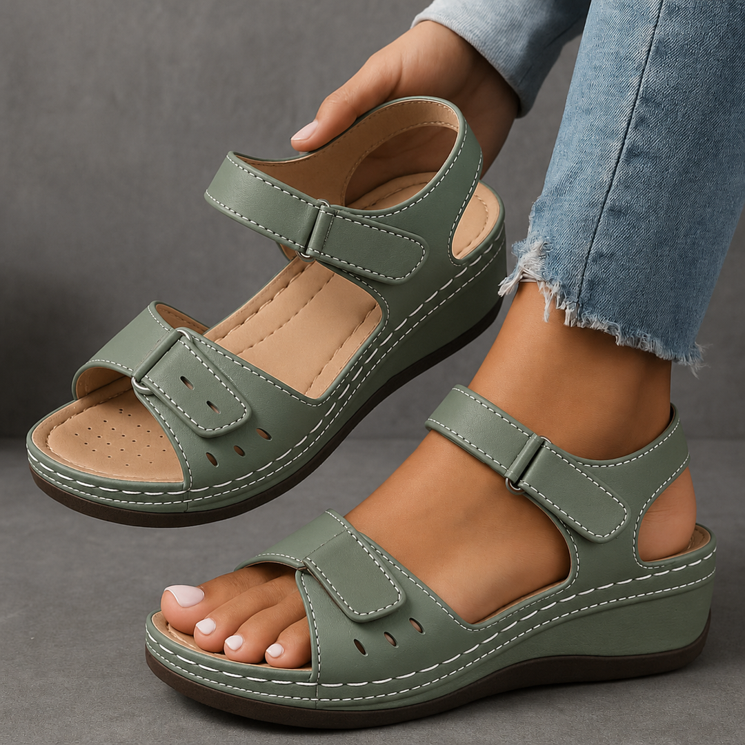 Nina | Supportive Orthopedic Wedge Sandals For Women