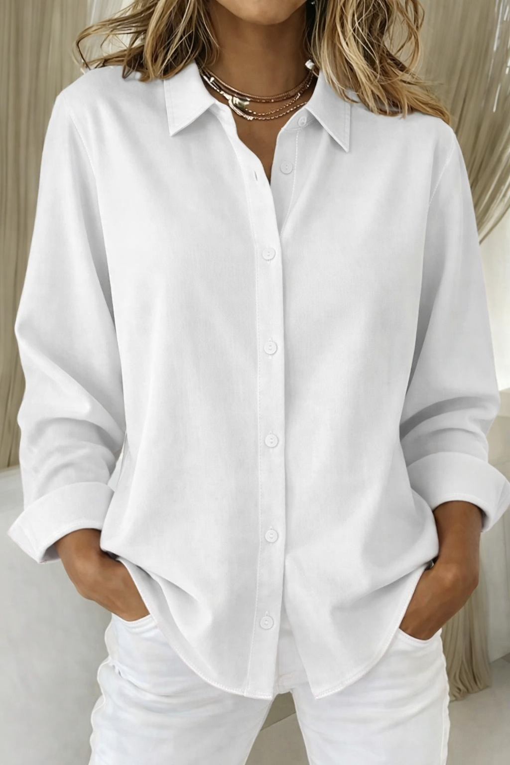 Sophie | Elegant Button-Front Blouse For Women
