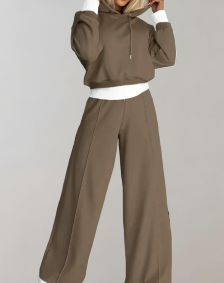Elise | Casual Women’s Two-Piece Wide-Leg Tracksuit Set