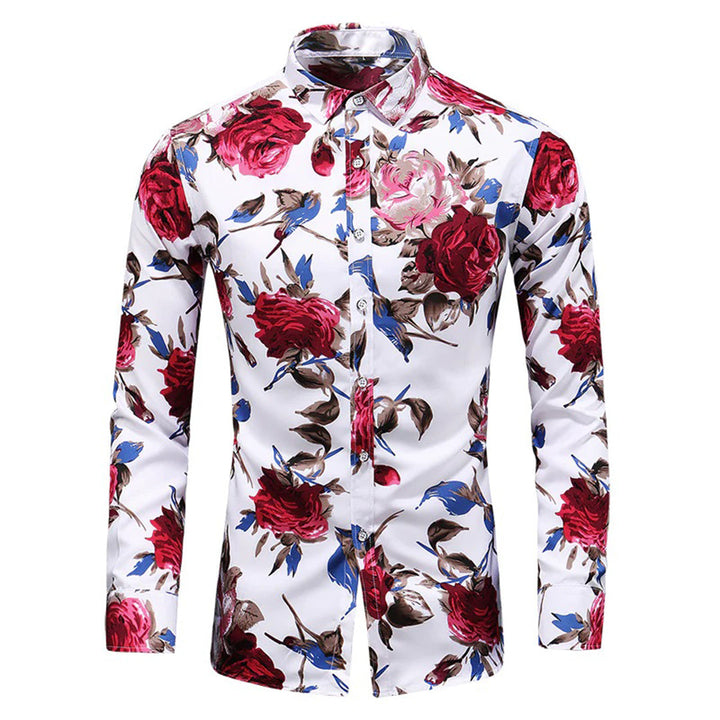 Oliver | Modern Long Sleeve Floral Shirt For Men