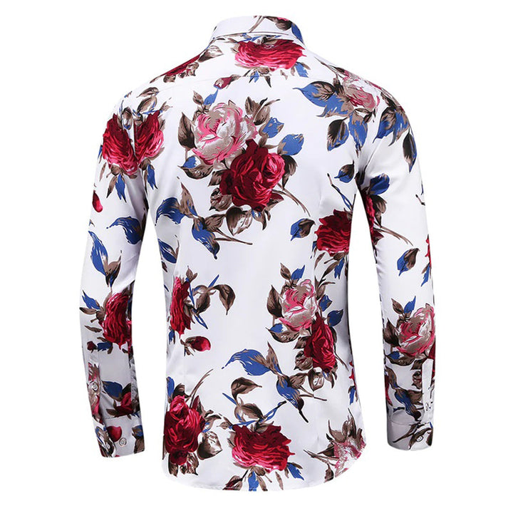 Oliver | Modern Long Sleeve Floral Shirt For Men