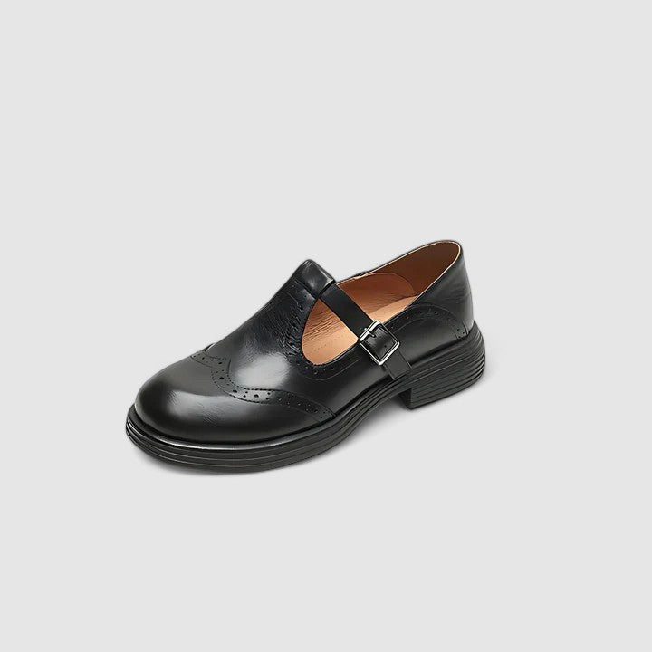 Ava | Timeless Women’s Leather T-Strap Shoes