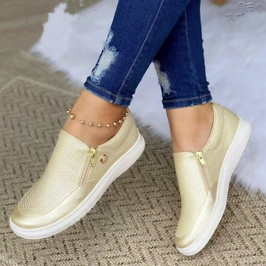 Ariana | Supportive Women’s Zip-Up Sneakers