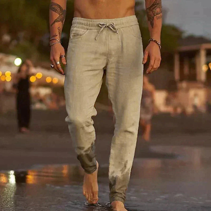 Mason | Men’s Casual Drawstring Linen Trousers