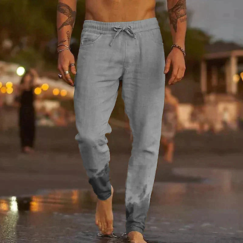 Mason | Men’s Casual Drawstring Linen Trousers