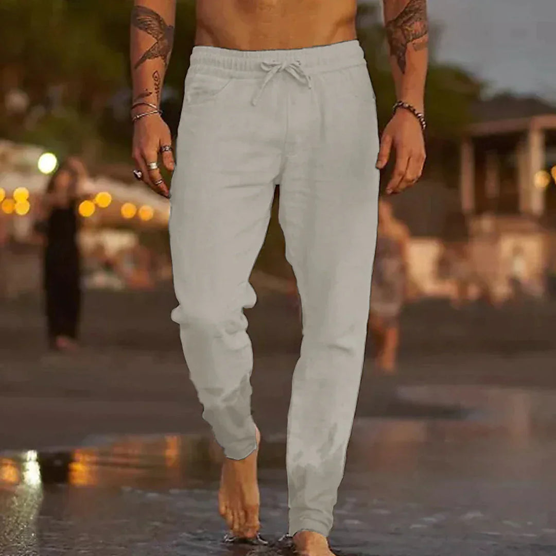 Mason | Men’s Casual Drawstring Linen Trousers