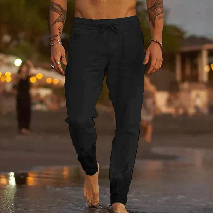 Mason | Men’s Casual Drawstring Linen Trousers