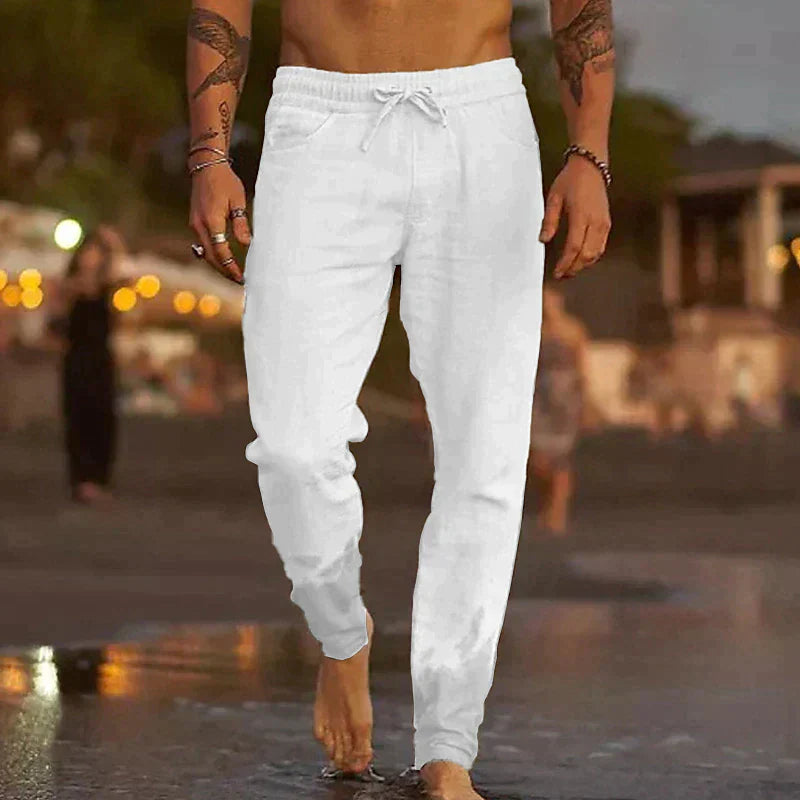 Mason | Men’s Casual Drawstring Linen Trousers