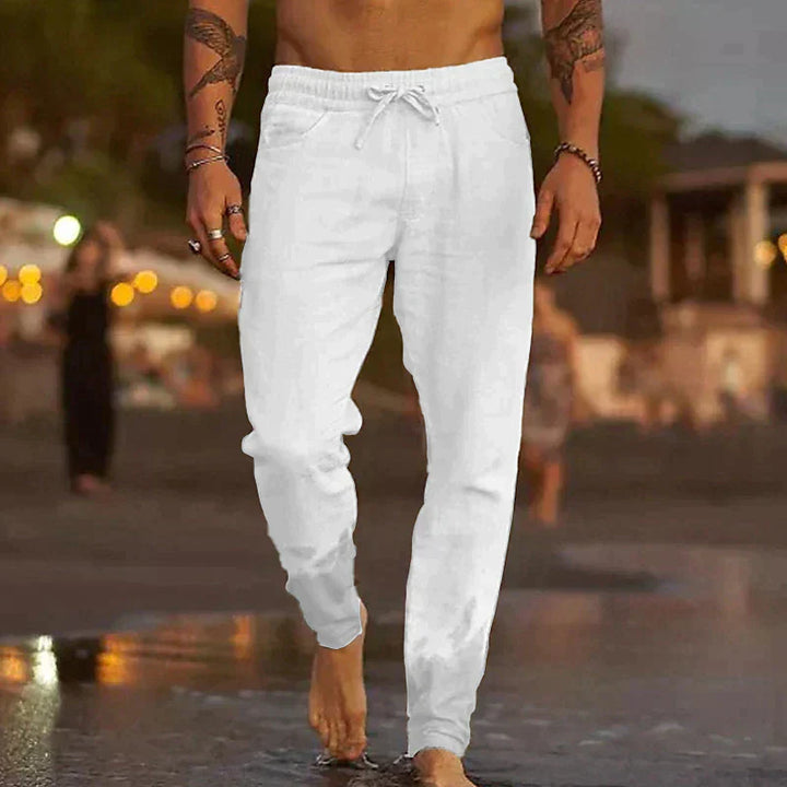 Mason | Men’s Casual Drawstring Linen Trousers
