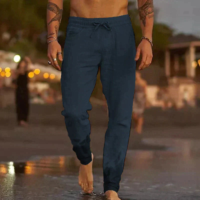 Mason | Men’s Casual Drawstring Linen Trousers