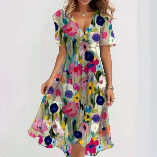 Elara | Refined V-Neck Elegant Dress For Women