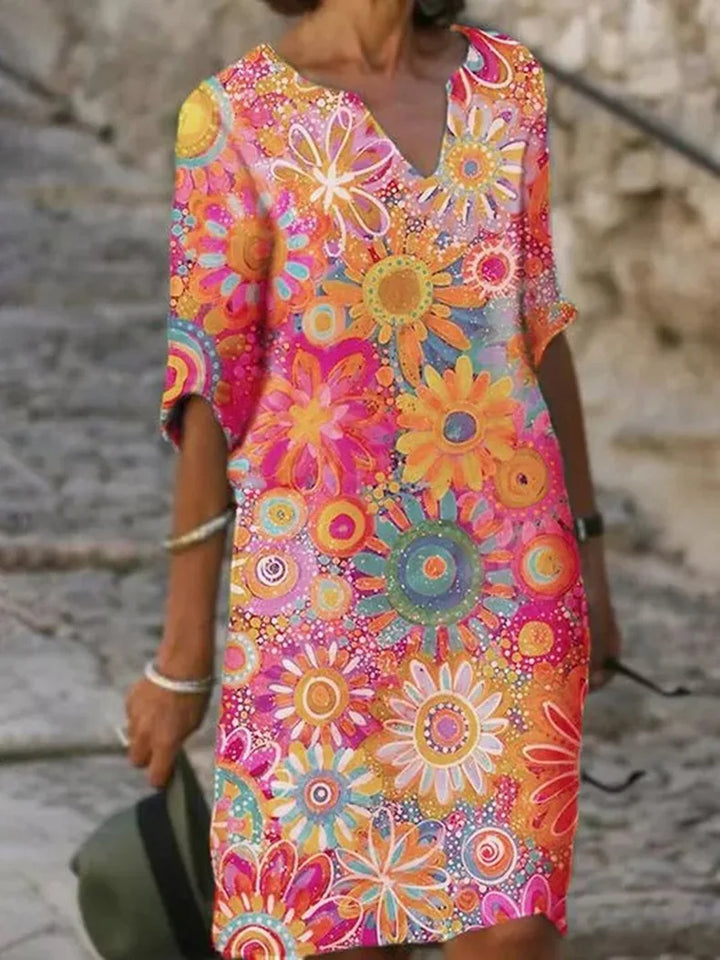 Chloe | Women’s Floral V-Neck Summer Dress