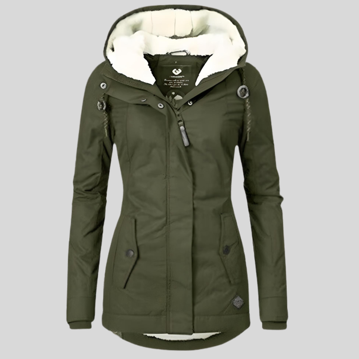 Olivia | Cozy Hooded Winter Jacket For Women