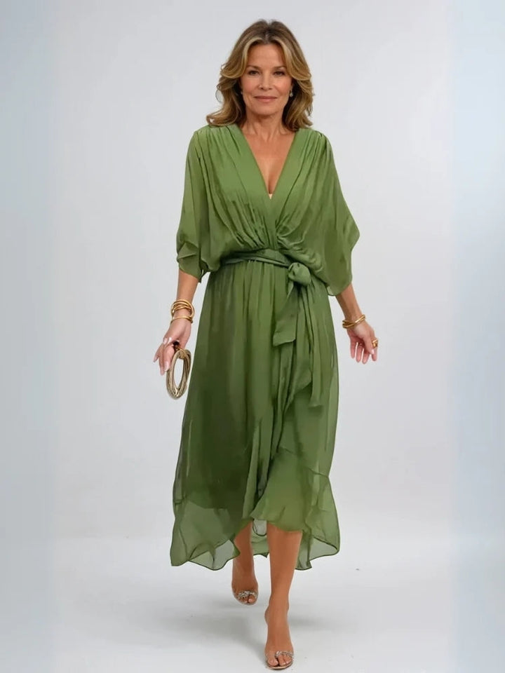Isla | Sophisticated Chiffon Midi Dress For Women