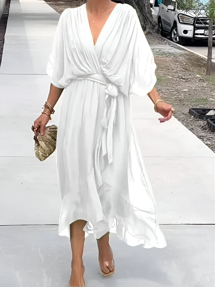 Isla | Sophisticated Chiffon Midi Dress For Women