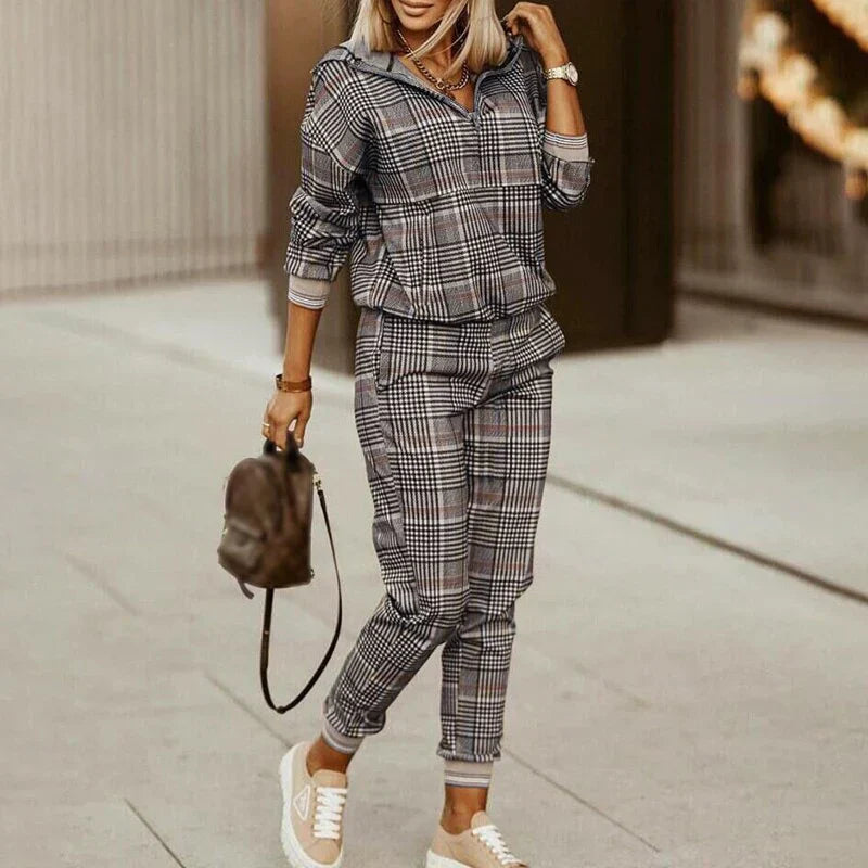 Avery | Two-Piece Women’s Zip Hoodie And Joggers Athleisure Set