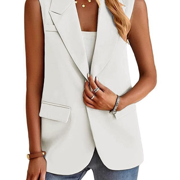 Isabella | Women’s Structured Sleeveless Blazer Vest